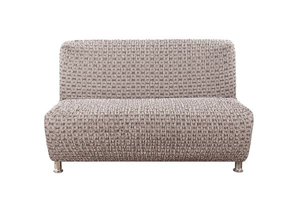 Еврочехол Чехол на 3-х местный диван без подлокотников Сиена Сатурно коричневый