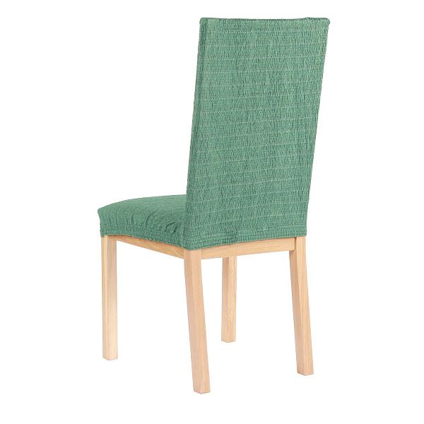 Еврочехол Чехол на стул со спинкой 40 см Акари Зеленый